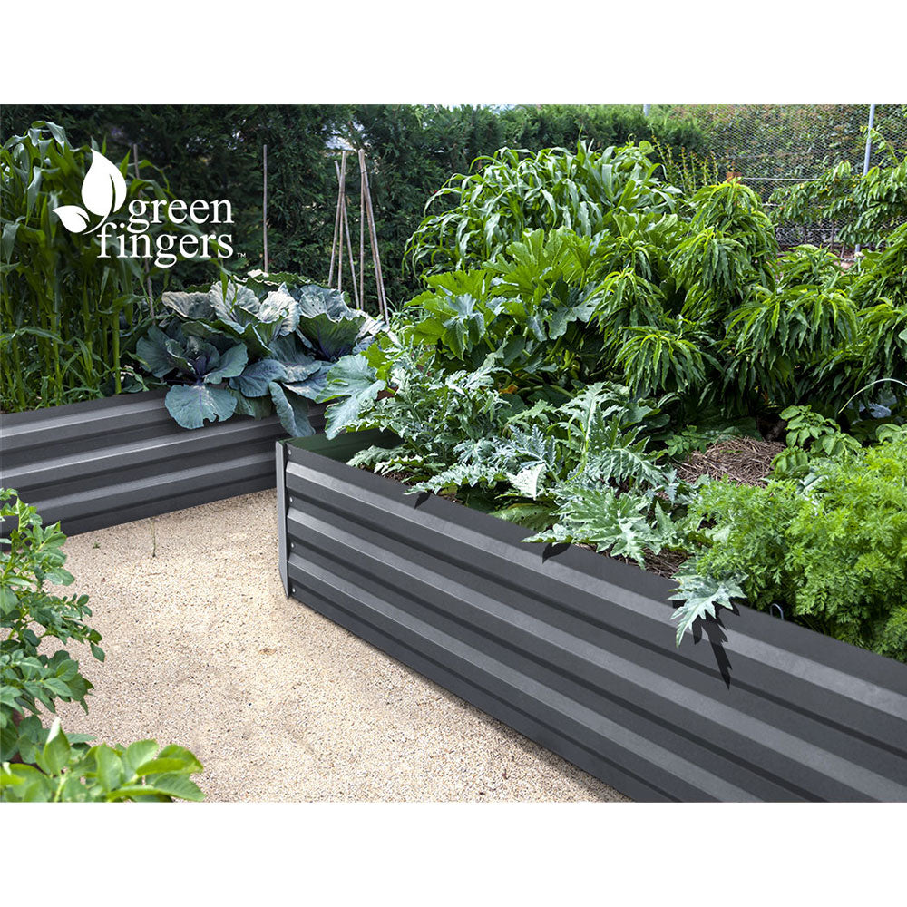 Greenfingers Garden Bed 2PCS 210X90X30cm Galvanised Steel Raised Planter