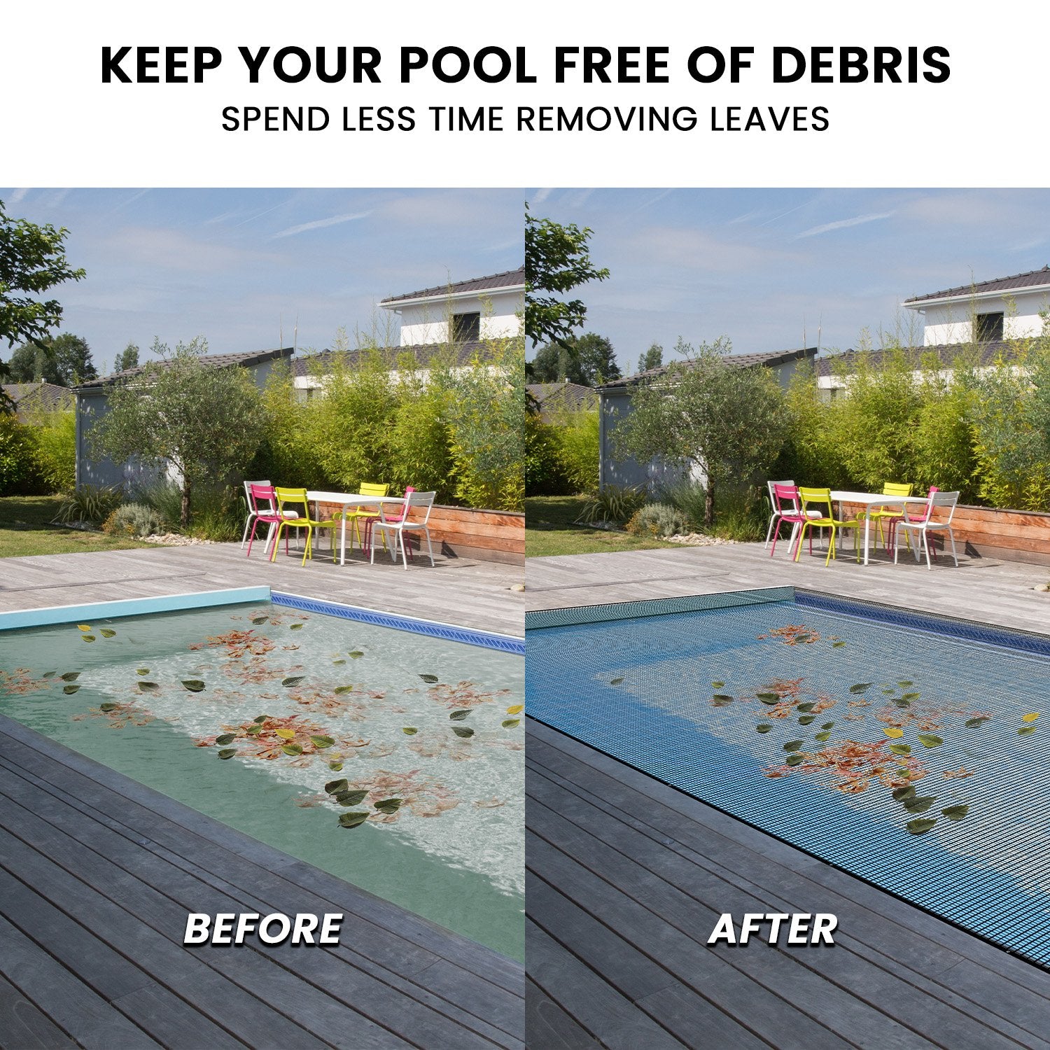 HydroActive UV-Resistant Swimming Pool Leaf Net Cover 5 x 10m