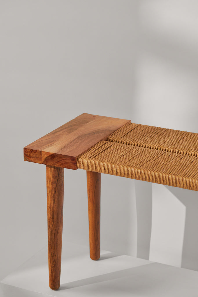 Tree Stripes Danish Cord Bench