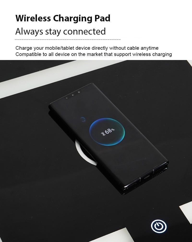 Smart Bedside Tables Finger Print Lock Side 3 Drawers Wireless Charging USB Nightstand LED AU