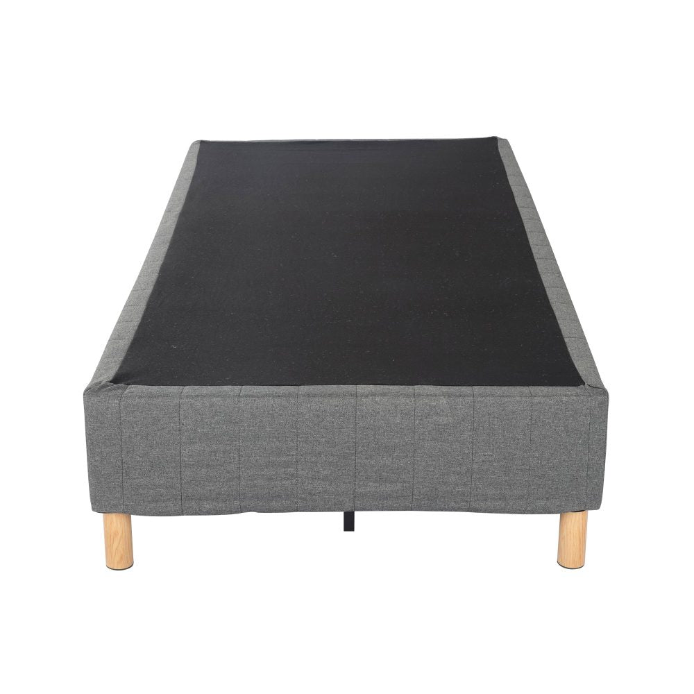 Metal Bedframe Mattress Foundation (Dark Grey) - Single