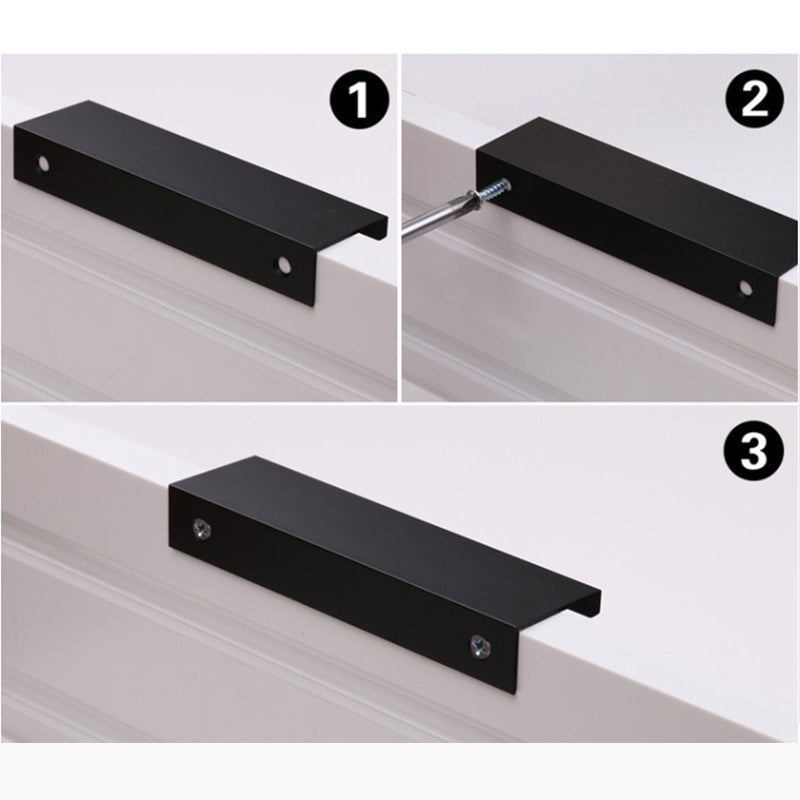 Aluminum Kitchen Cabinet Bar Handles Drawer Handle Pull white hole to hole 256mm