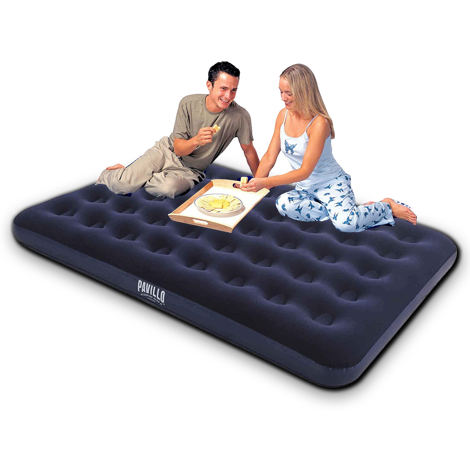 Bestway Queen Inflatable Air Bed Indoor/Outdoor Heavy Duty Durable Camping