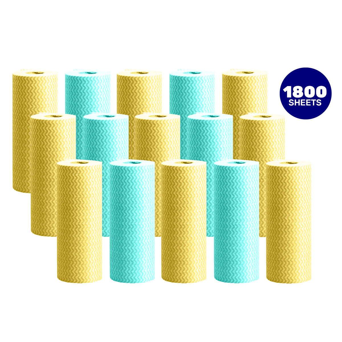 Xtra Kleen 1800PCE Scented All Purpose Washcloth Rolls Non Abrasive 20 x 20cm