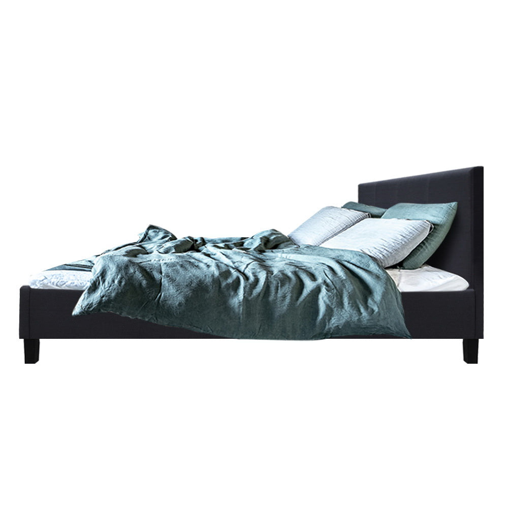 Artiss Neo Bed Frame Fabric - Charcoal Queen