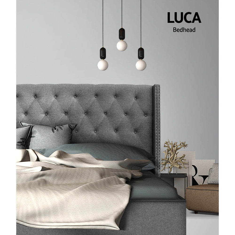 Artiss Bed Head Headboard Queen Bedhead LUCA Grey