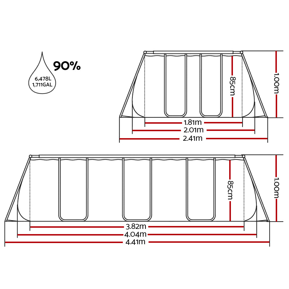 Bestway Swimming Pool Above Ground Pools Sand Filter Frame Ladder Pump Pumps 4.1M