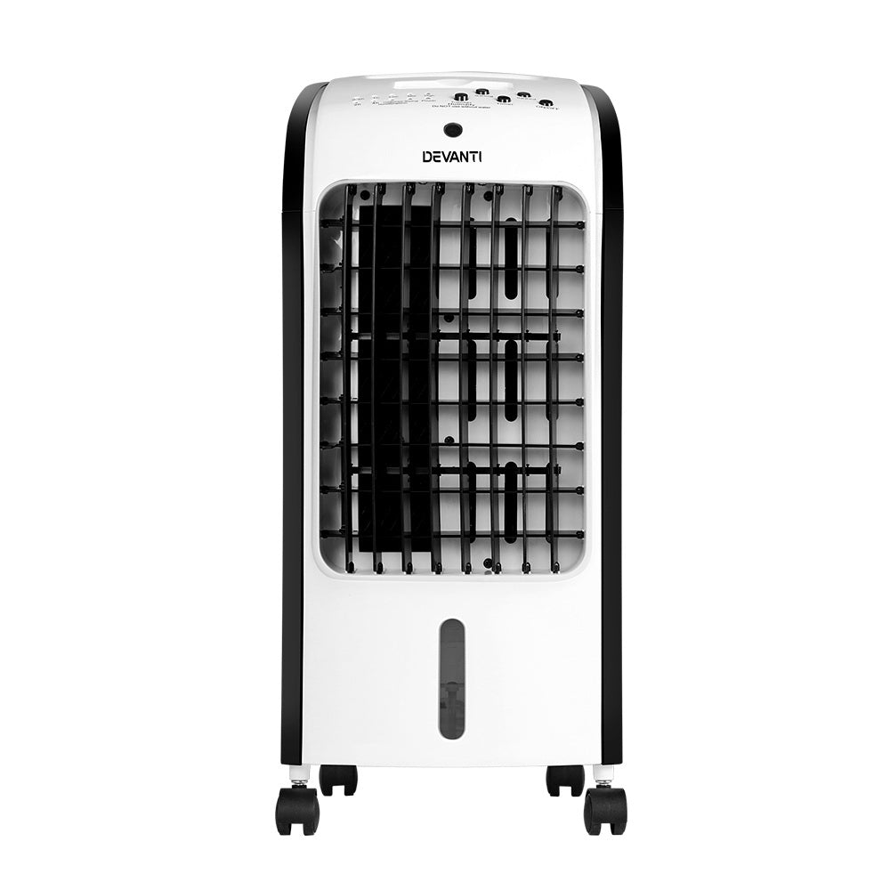 Devanti Evaporative Air Cooler Conditioner Portable 4L Cooling Fan Humidifier