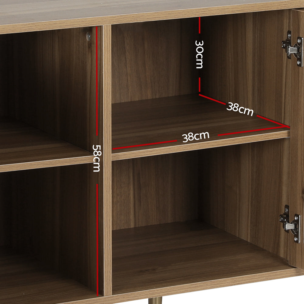 Artiss Rattan Buffet Sideboard Storage Display Shelves Cupboard Cabinet Kitchen