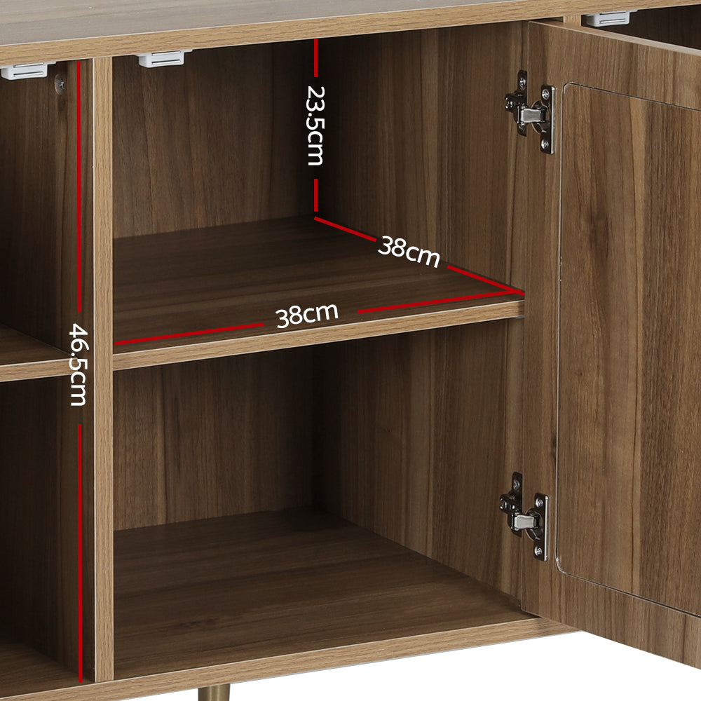 Artiss Rattan Buffet Sideboard Storage Cupboard Cabinet Kitchen Dining Room