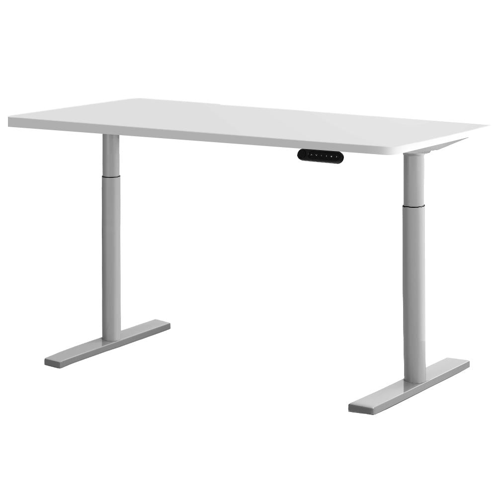 Artiss Electric Standing Desk Motorised Adjustable Sit Stand Desks Grey White