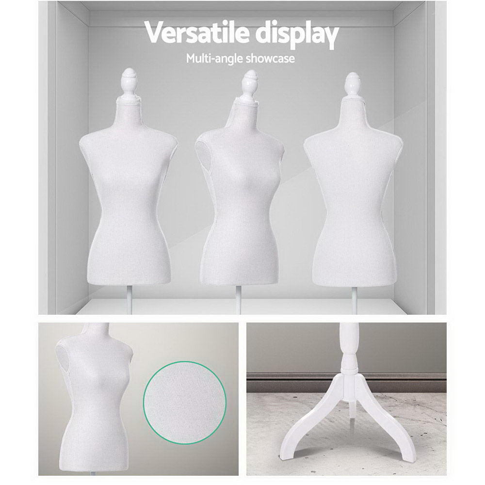 Female Mannequin 170cm Model Dressmaker Clothes Display Torso Tailor Wedding White