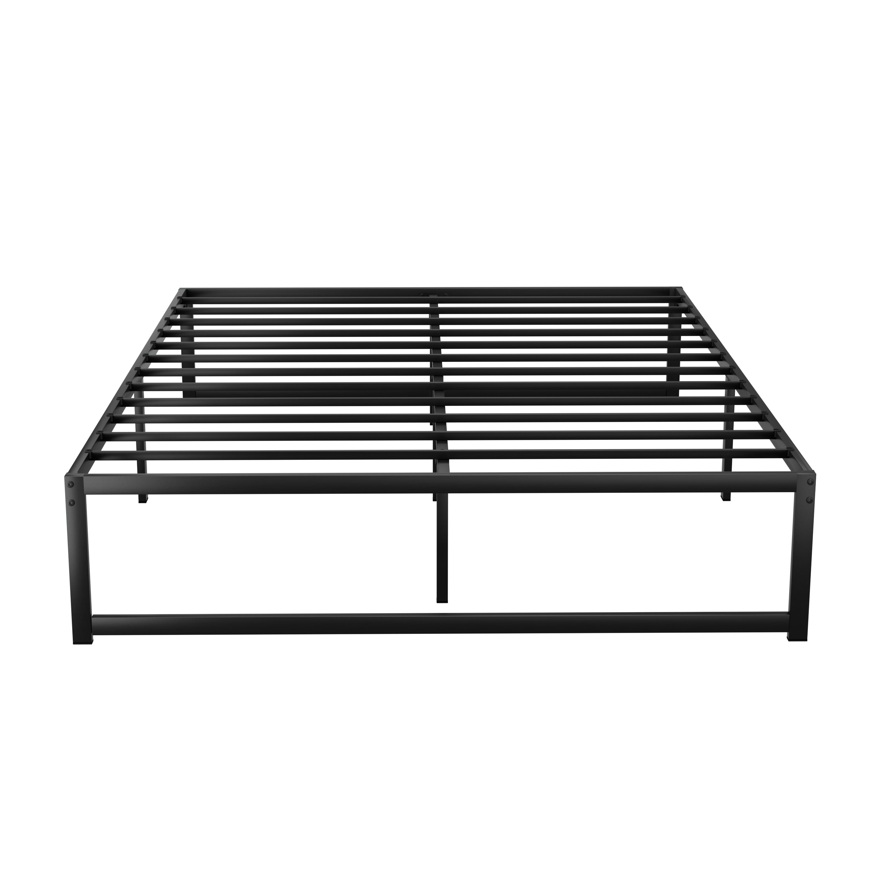 Artiss Bed Frame Metal Platform Queen Size Bed Base Mattress Black TINO