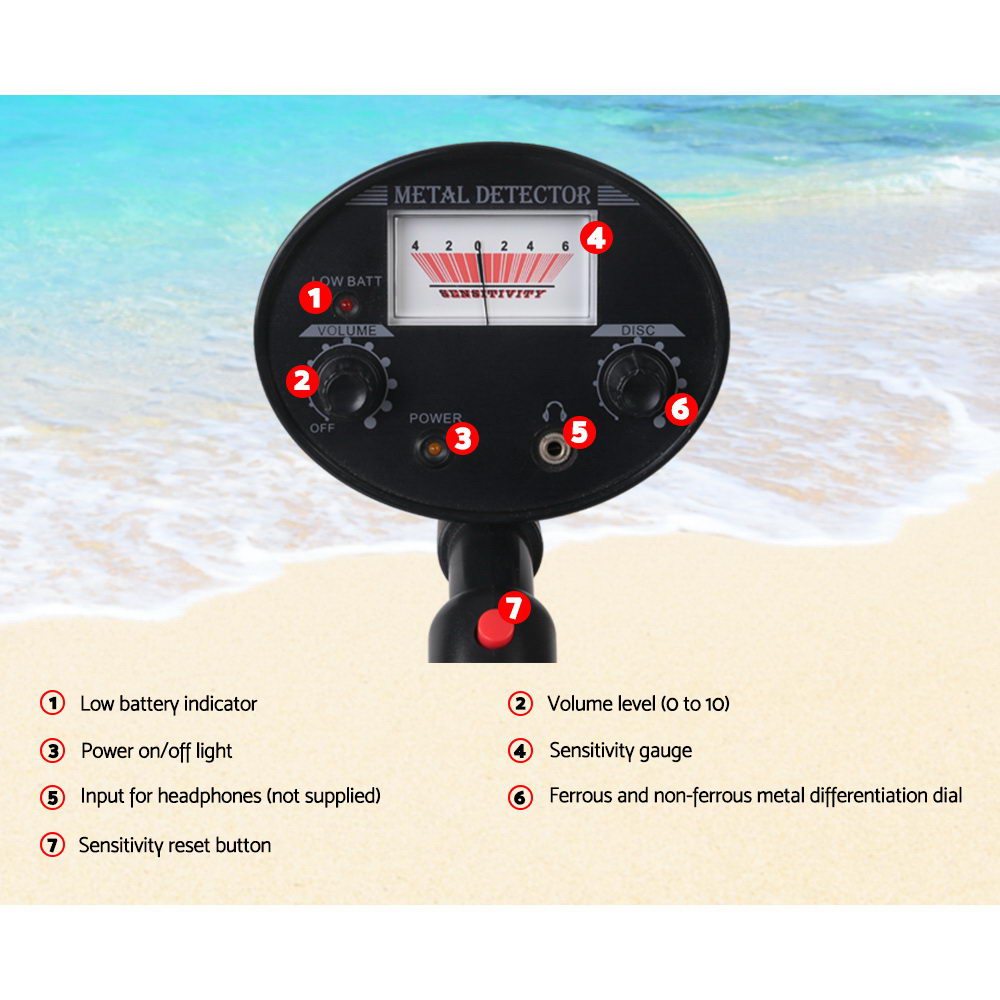 Metal Detector Pinpointer Deep Sensitive Searching Gold Digger Hunter Digger 180MM