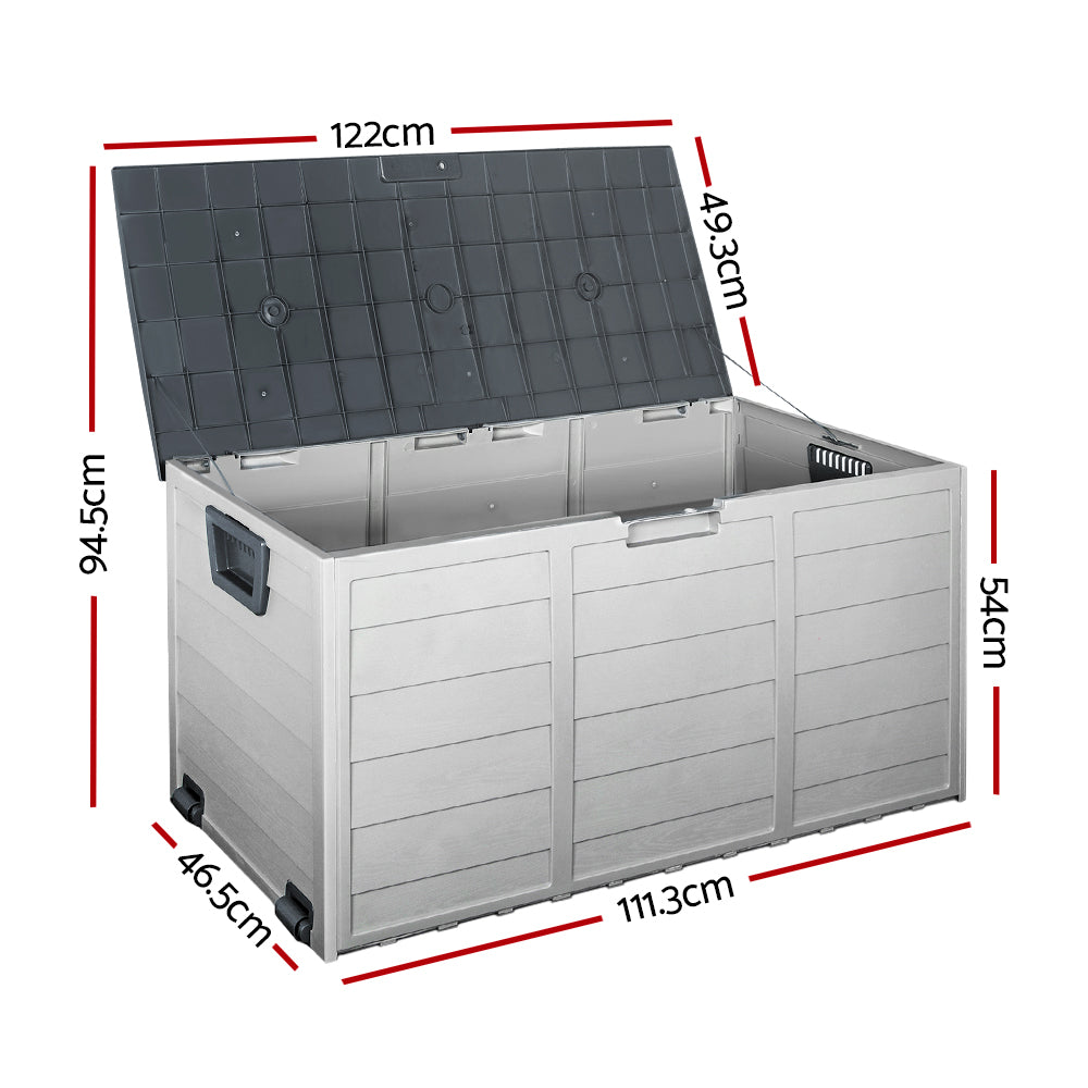 Gardeon 290L Outdoor Storage Box - Grey