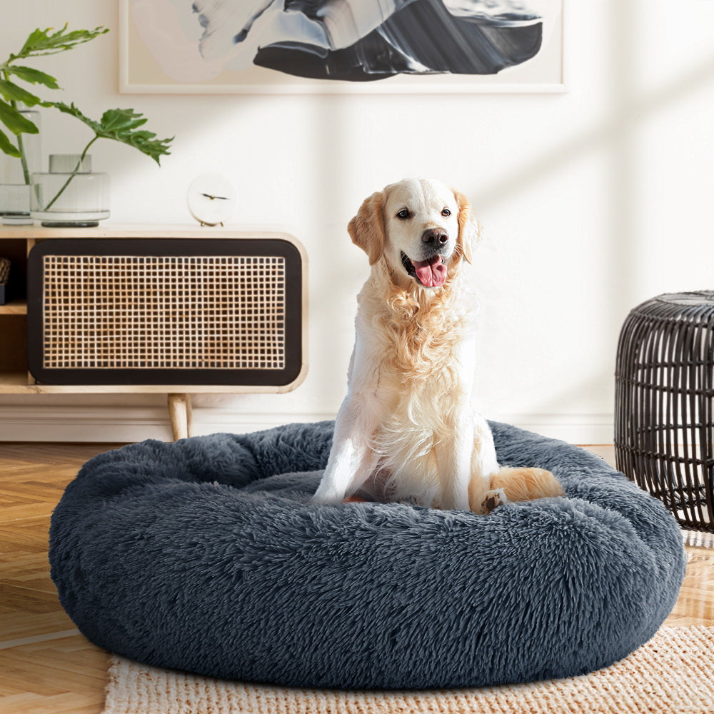 i.Pet Pet Bed Dog Bed Cat Large 90cm Dark Grey