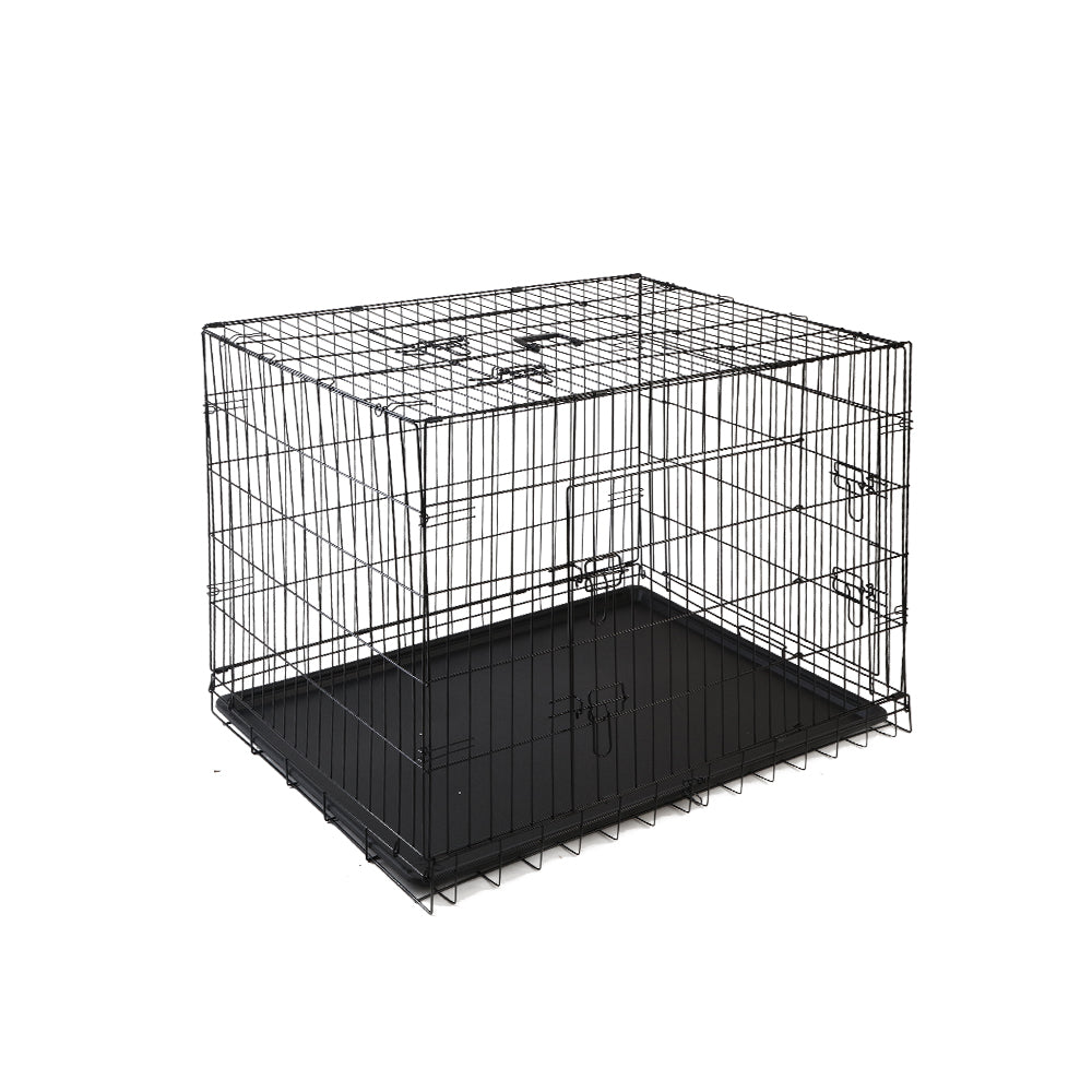 i.Pet Dog Cage 48inch Pet Cage - Black