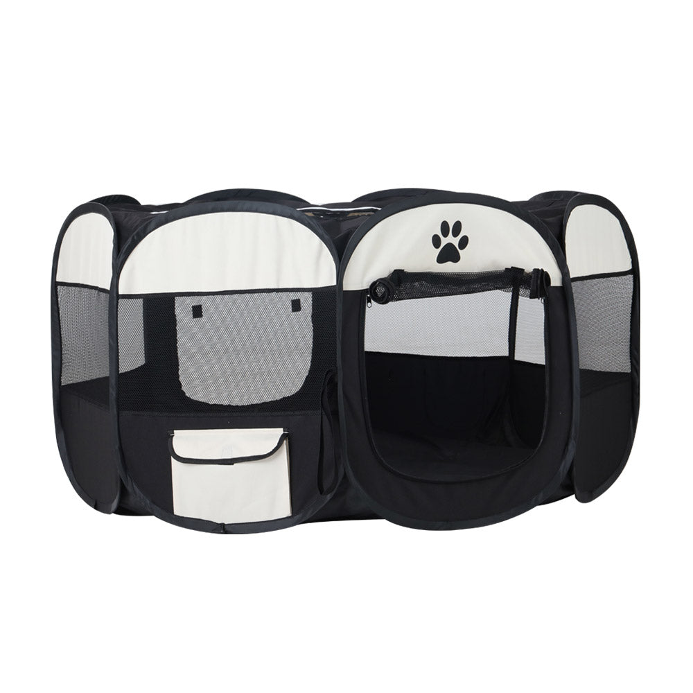 i.Pet Dog Playpen Pet Playpen Enclosure Crate 8 Panel Play Pen Tent Bag Puppy Fence 2XL