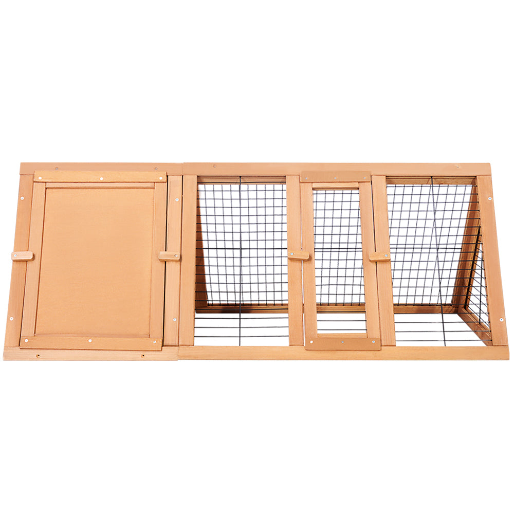 i.Pet Rabbit Hutch Wooden Chicken Coop Pet Hutch 119cm x 51cm x 44cm