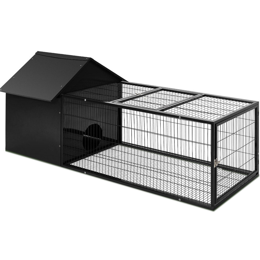 i.Pet Rabbit Cage Hutch Cages Indoor Outdoor Hamster Enclosure Pet Metal Carrier 162CM Length