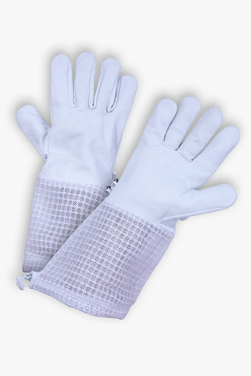 Beekeeping Bee Gloves Goat Skin 3 Mesh Ventilated Gloves-XL