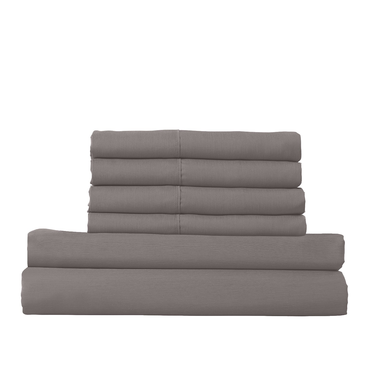 Royal Comfort 1500 Thread Count 6 Piece Cotton Rich Bedroom Collection Set - Queen - Dusk Grey