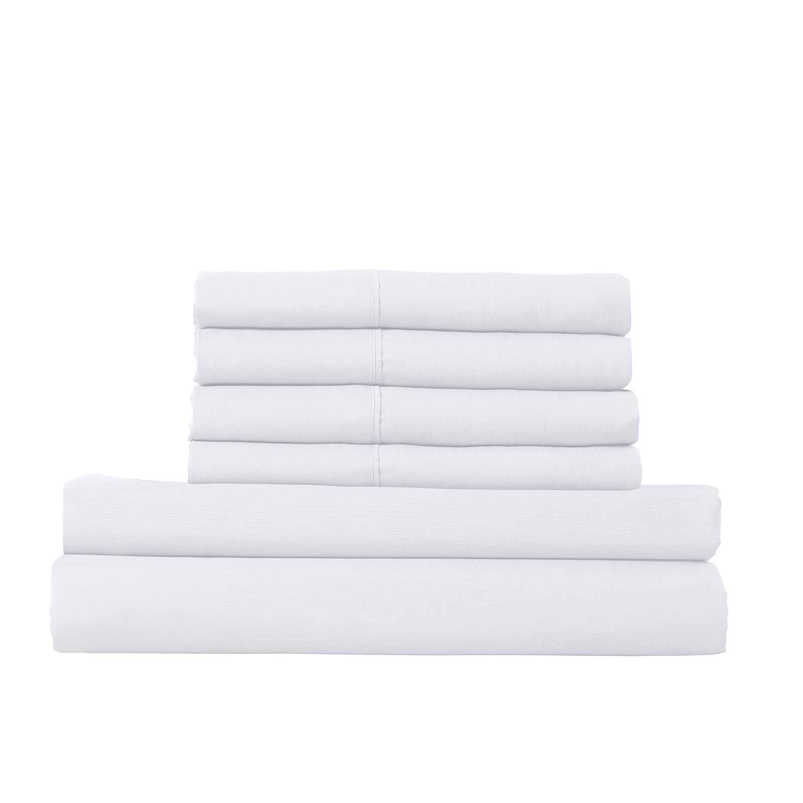 Royal Comfort 1500 Thread Count 6 Piece Cotton Rich Bedroom Collection Set - King - White