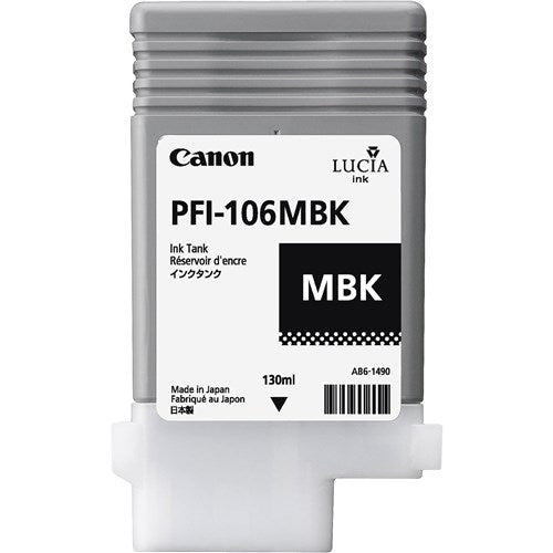 CANON PFI-106MBK LUCIA EX MATTE BLAC K INK FOR IPF6300IPF6300SIPF