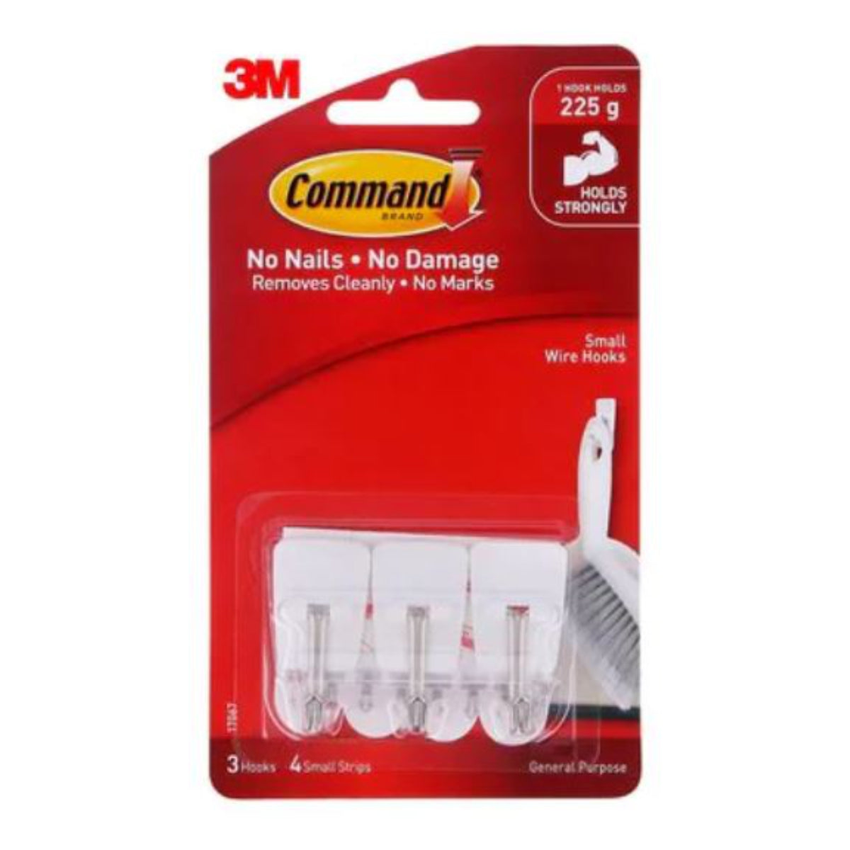 COMMAND Hook 17067 Pack of 3 Bx6