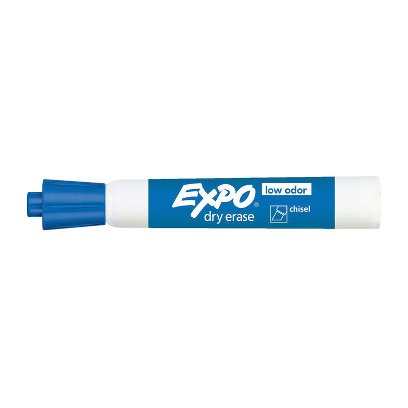 EXPO White Board Marker Chisel Tip Blue Color Box of 12