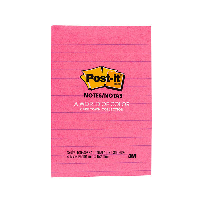 POST-IT 660-3AN Cape Town Collection 98X149 Pack of 3