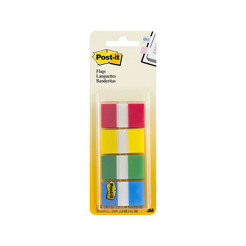 POST-IT Flags 680-RYGB2 Pack of 4 Box of 6