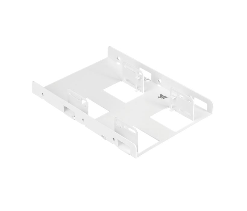 CORSAIR Dual Corsair 2.5\' to 3.5\' HDD SSD Mounting Bracket Adapter Rack Dock Tray Hard Drive Bay for Desktop Computer PC Case White