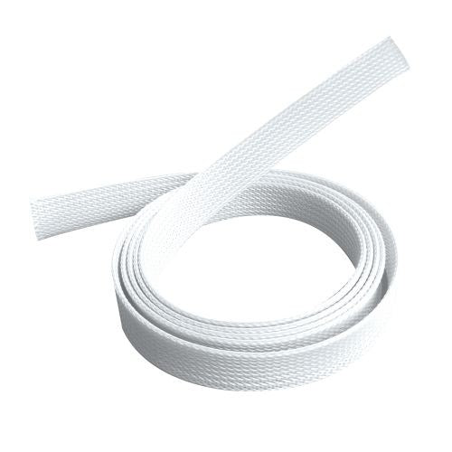 BRATECK Braided Cable Sock 40mm/1.6' Width Material Polyester Dimensions1000x40mm -- White