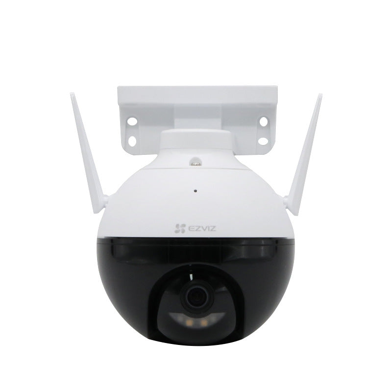 EZIVIZ C8C, Outdoor Pan/Tilt Camera, AI-Powered Person Detection, Color Night Vision, Active Defense, IP65 Dust and Water Protection, Audio Pick-up