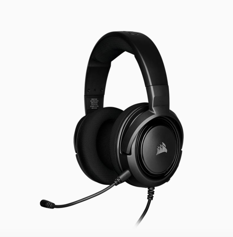 Corsair HS35 STEREO Gaming Headset Discord Certified, Clear Sound, and Plush Memory Foam, Carbon