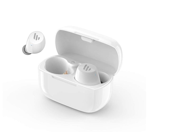 Edifier TWS1 Bluetooth Wireless Earbuds - WHITE/Dual BT Connectivity/Wireless Charging Case/12 hr playtime/9 hr Charge/8mm Magnetic Driver