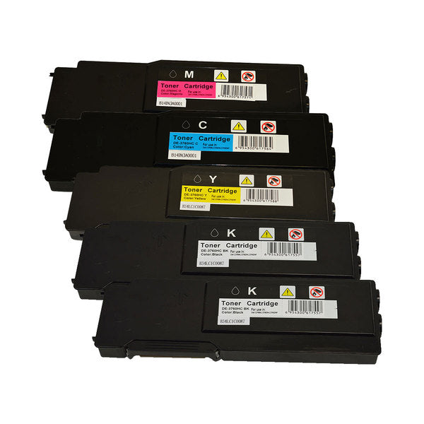 3760 Series Premium Generic Toner Set PLUS Extra Black