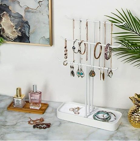 Jewelry Hanger with 3 Iron Bars