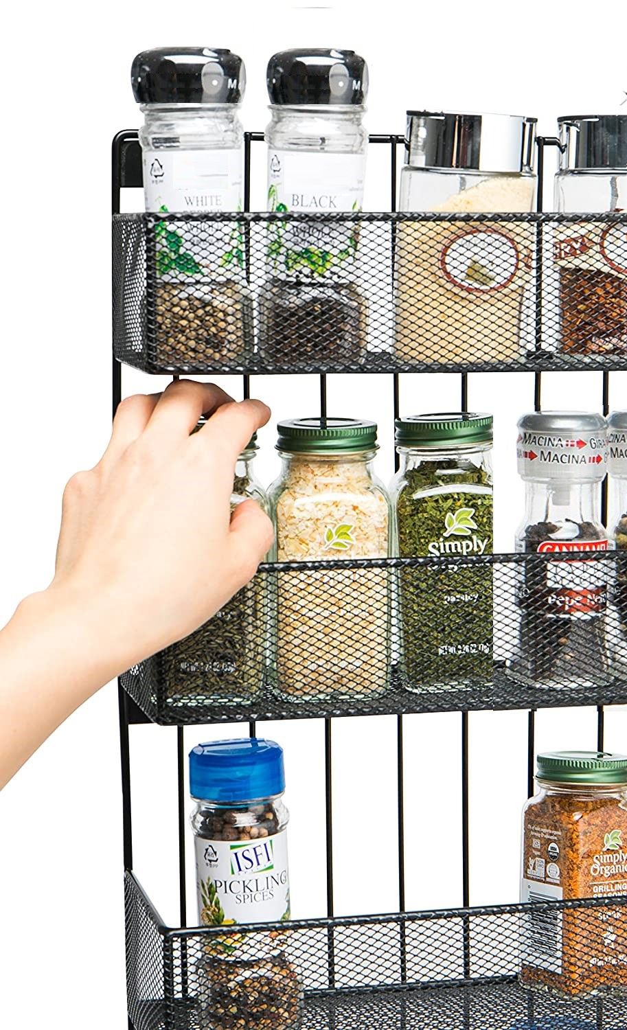 Wall Mount Spice Rack Organizer (5 Tier)