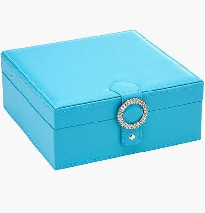 Cubic Buckle Earrings Organizer (Blue)