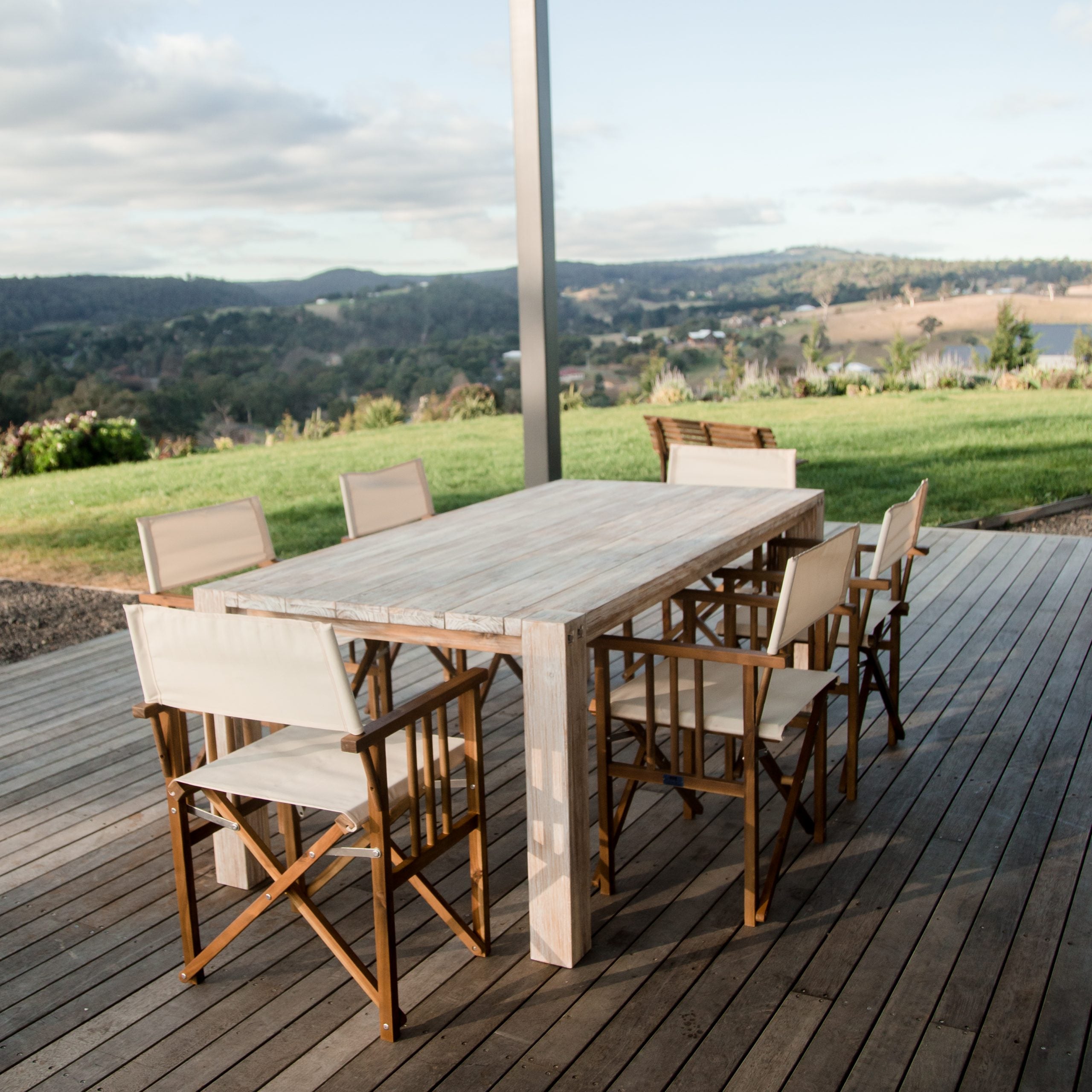 Directors dining set - White