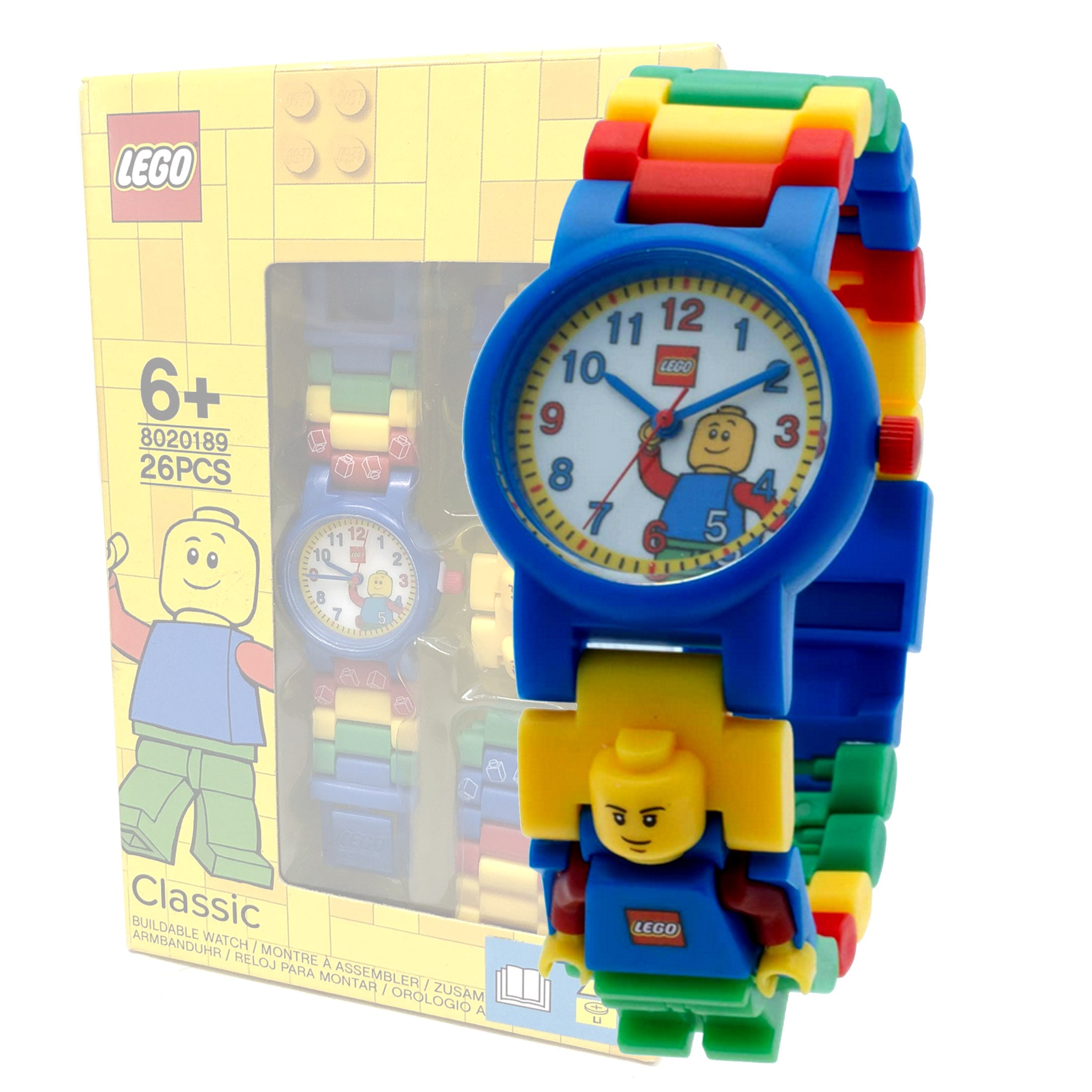 Lego Classic Mini Figure Buildable Link Watch Kids Quartz