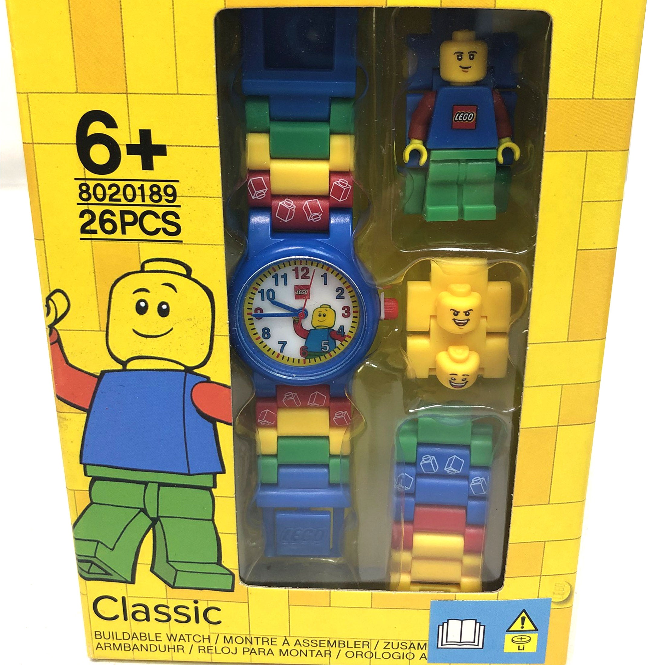 Lego Classic Mini Figure Buildable Link Watch Kids Quartz