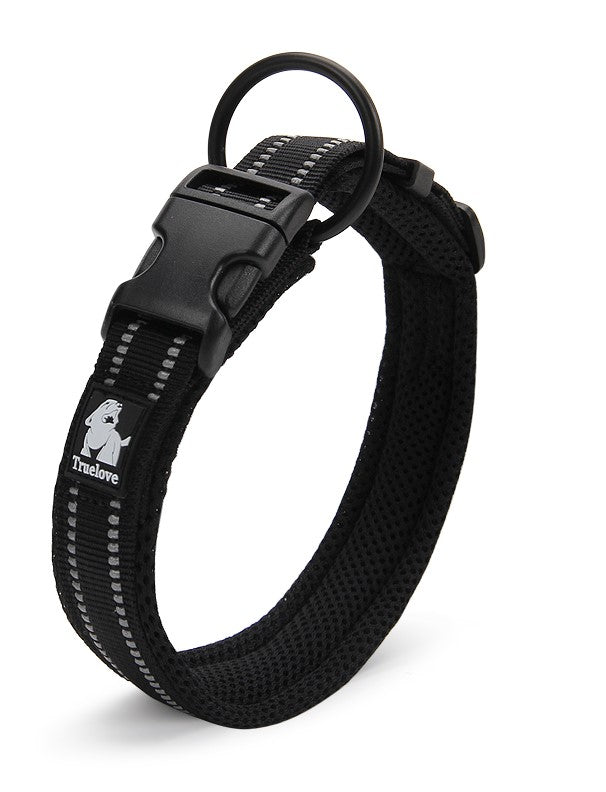 Heavy Duty Reflective Collar Black L