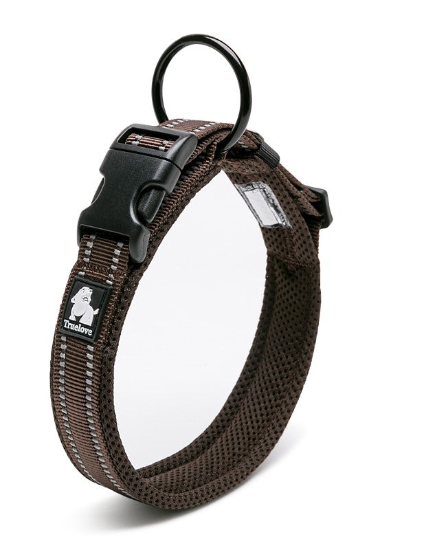 Heavy Duty Reflective Collar Brown L