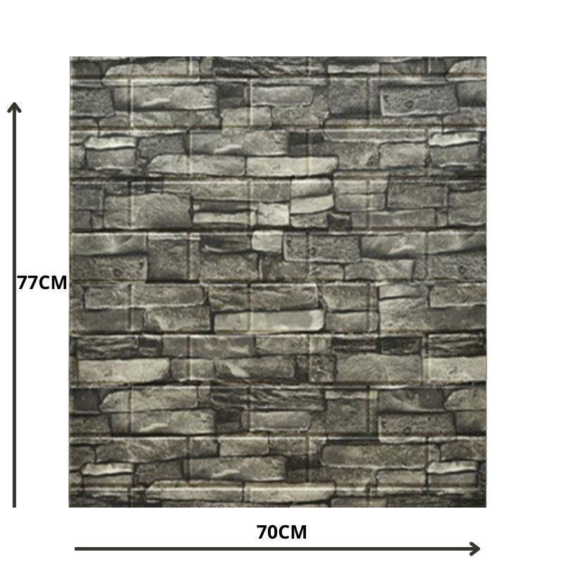Decorative 3D Foam Wallpaper Panels Stone Brick 10PCS
