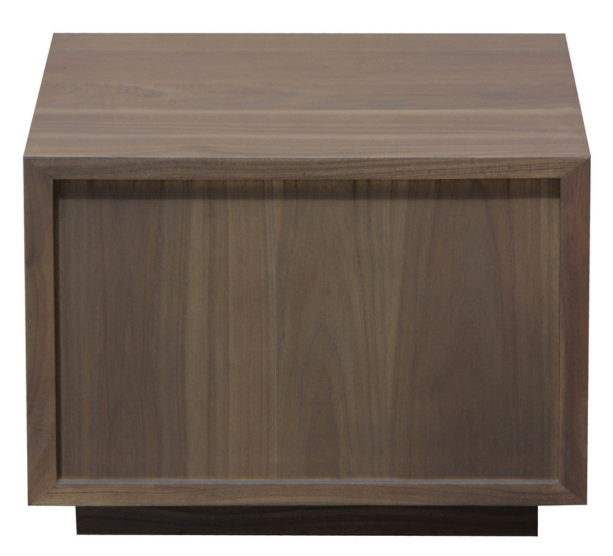 Oscar 1 Drawer Low Bedside Table (Latte)