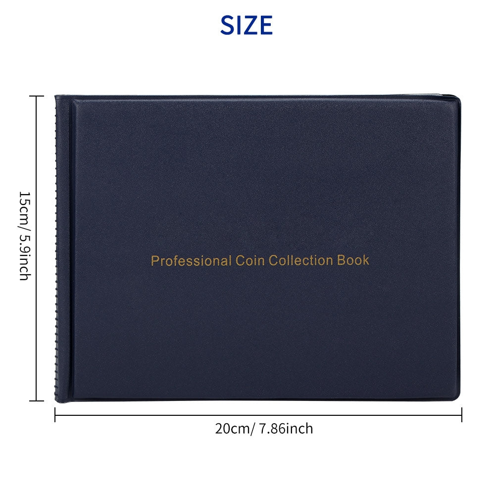 2PCS 240 Holders Coin Album Collection Book Money Penny Folder Collect Pocket Sleeves