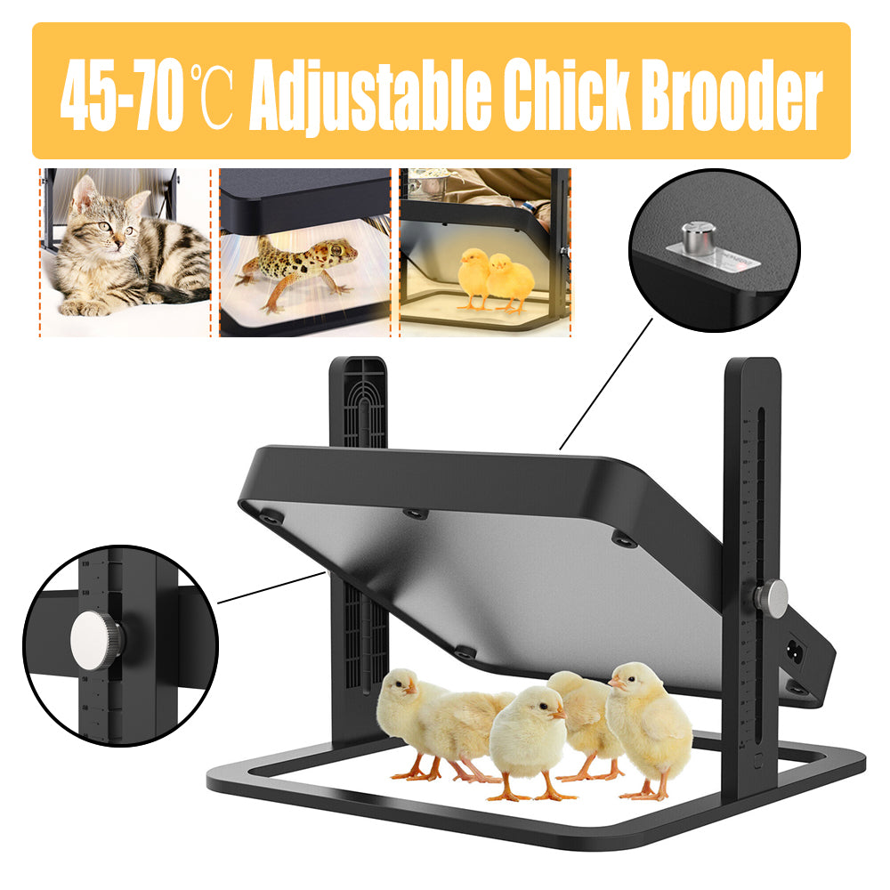 40 degrees celsius to 70 degrees celsius Adjustable Chick Brooder Heating Plate Chicken Coop Duck Poultry Brooder